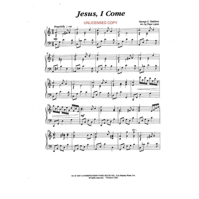 Jesus, I Come